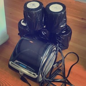 Dymo 4XL Printers with 5 rolls of white labels